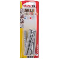 Fischer nylon constructieplug SXRL-T 10x100mm + schroef met verzonken kop 4st.