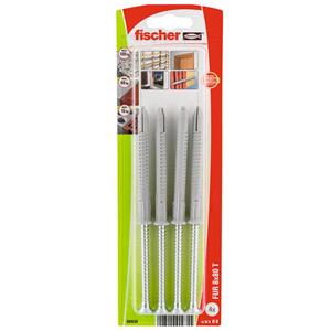 Fischer constructieplug nylon FUR-T 8x80mm met verzonken schroef 4st.