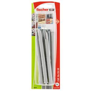 Fischer constructieplug nylon FUR 10x135 HEX met zeskantkopschroef 4st.