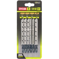 Ryobi RAK6JSBW | 5-delig Decoupeerzaagblad Set compatibel met RJS720, RJS750, RJS850, RJS980 en RJS1050 - 5132002810 - 5132002810