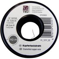 trucomponents TRU COMPONENTS Koperdraad gelakt Buitendiameter (incl. isolatielak): 0.80 mm 9 m