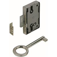 HETTICH Aufschraubschloss 60 x 43 x 8,7 mm Dornmaß 25 mm Möbelbeschläge - 