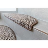 Stufenmatte »Amberg«, Andiamo, halbrund, Höhe 9 mm, Hoch-Tief-Struktur, erhältlich als Set mit 2 Stück oder 15 Stück