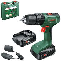 Bosch Home & Garden Akku-Schlagbohrschrauber EasyImpact 18V-40, Inkl. Koffer, mit 2 Akkus 18V/2Ah und Ladegerät