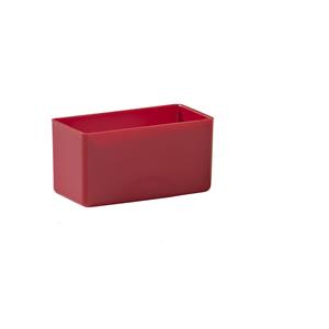 Inzetbak, speciale afmeting, polystyreen, VE = 50 stuks, l x b x h = 58 x 29 x 30 mm, rood