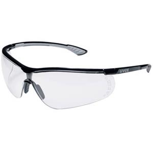 Uvex SPORTSTYLE SCHUTZBRILLE - TRANSPARENTE ARBEITSBRILLE - SCHWARZ-WEIß - 