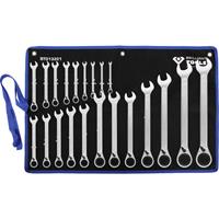BRILLIANT TOOLS Ratschenringschlüssel-Satz, 21-tlg, umschaltbar, 6 - 32 mm