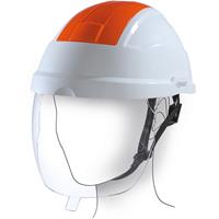 KSTOOLS KS TOOLS Arbeits-Schutzhelm mit Gesichtsschutz, rot