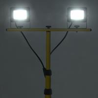 VIDAXL LED-Fluter mit Stativ 2x10 W Kaltweiß