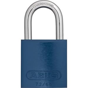 ABUS Hangslot, aluminium, 72/40, VE = 6 stuks, blauw