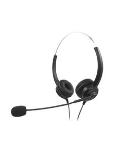 MediaRange Headset w/mic. Zwart