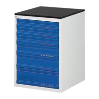 Promat Schuifladekast | BK 650 | H820xB580xD650mm | lichtgrijs/gentiaanblauw | standaard uittrekbaar - 9000425565 9000425565