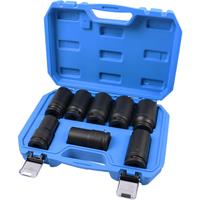BRILLIANT TOOLS 3/4' Kraft-Stecknuss-Satz, Sechskant, 8-tlg, lang, 24 - 36 mm