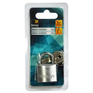 Sencys hangslot aluminium 30mm