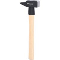 BRILLIANT TOOLS Schlosserhammer mit Hickory-Stiel, 250 g, französische Form - 