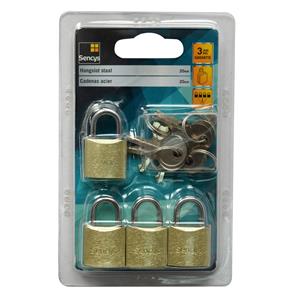 Sencys hangslot staal 20mm 4st