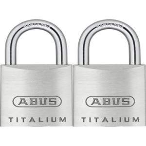 Abus combinatie-hangslot KTI11/25 titalium 2 stuks
