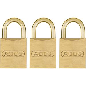 Abus hangslot KBMB1/15 messing 3 stuks