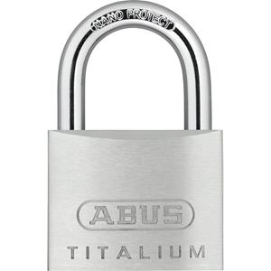 Abus hangslot Titalium TKTI25/50 verchroomde cilinderkern