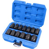 BRILLIANT TOOLS 1/2' Kraft-Stecknuss-Satz, Sechskant, 13-tlg, kurz - 