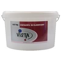Vista cryl 1k vloerverf antislip wit 10 kg