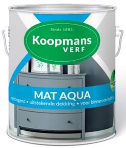 Koopmans mat aqua wit 750 ml