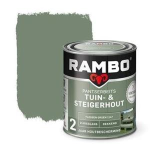 Rambo pantserbeits tuin en steigerhout zg dekkend flessen groen 1147 750 ml