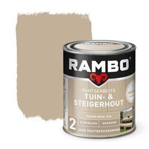 Rambo pantserbeits tuin en steigerhout zg dekkend poeder beige 1146 750 ml