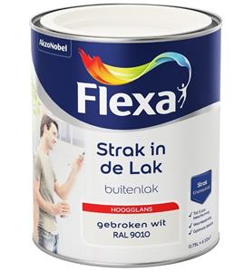 Flexa strak in de lak hoogglans ral 9010 750 ml