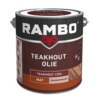 Rambo teak olie transparant 1204 teakhout 750 ml