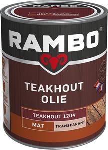 Rambo teak olie transparant 1204 teakhout 750 ml