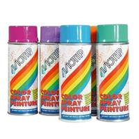 Motip colourspray zijdeglans ral 9010 021650 150 ml