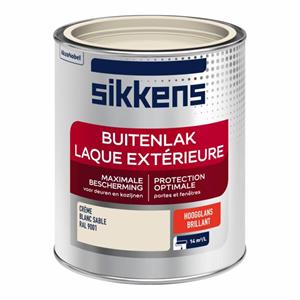 Sikkens buitenlak hoogglans ivoorwit 0.75 l