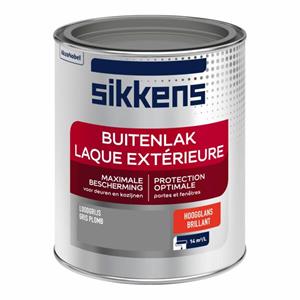 Sikkens buitenlak hoogglans loodgrijs 0.75 l