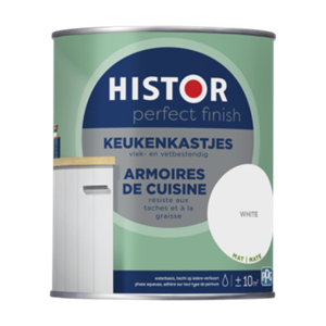 Histor perfect finish keukenkastjes mat wit 750 ml