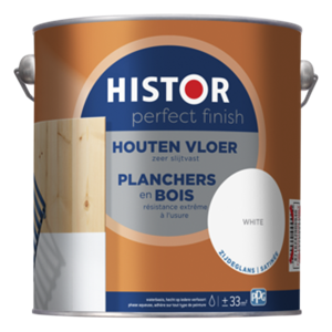 Histor perfect finish houten vloer zijdeglans white 0.75 ltr