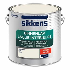 Sikkens binnenlak hoogglans ral 9010 2.5 ltr