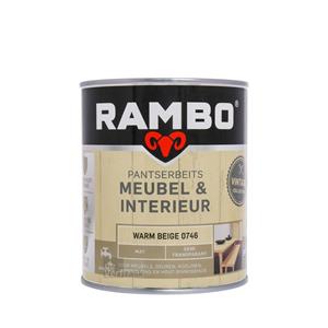 Rambo pantserbeits meubel en interieur mat 0746 warm beige 750 ml