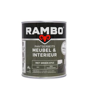 Rambo pantserbeits meubel en interieur mat 0743 riet groen 750 ml