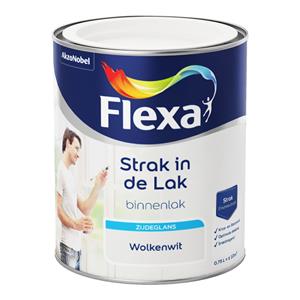 Flexa strak in de lak zijdeglans watergedragen 1050 wolkenwit 750 ml