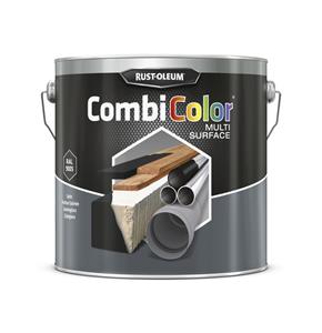 Rust-oleum combicolor multi-surface zijdeglans ral 9005 zwart 2.5 ltr