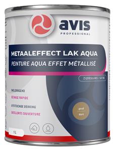 Avis aqua metallic goud 125 ml