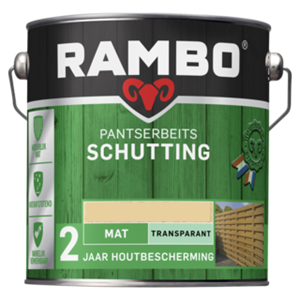 Rambo pantserbeits schutting mat transparant kleurloos 2.5 ltr