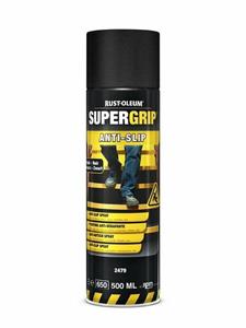 Rust-oleum supergrip anti-slip coating zwart spuitbus 0.5 ltr