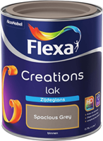 Flexa creations lak zijdeglans 3022 authentic grey 750 ml
