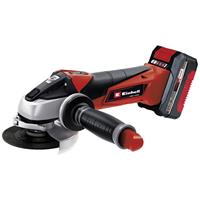 Einhell TE-AG 18/115 Li (1x4,0Ah) Power X-Change 4431134 Haakse accuslijper Incl. accu, Incl. lader, Incl. doorslijpschijf, Incl. tas 18 V 4000 mAh