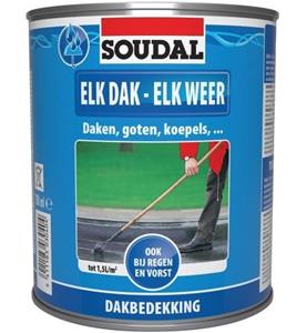 Soudal dakbedekking Elk Dak Elk Weer zwart 750ml