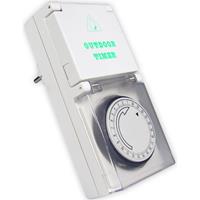 Calex Waterdichte Ip44 Wandcontactdoos Timer 24h (Blister)