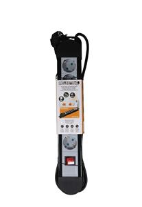 RELECTRIC Stekkerdoos - 6-voudig - 1,5 Meter - 3700w - Randaarde