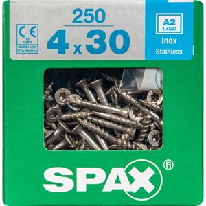 Spax schroef T-Star plus A2 RVS 30 x 4 mm - 250 stuks